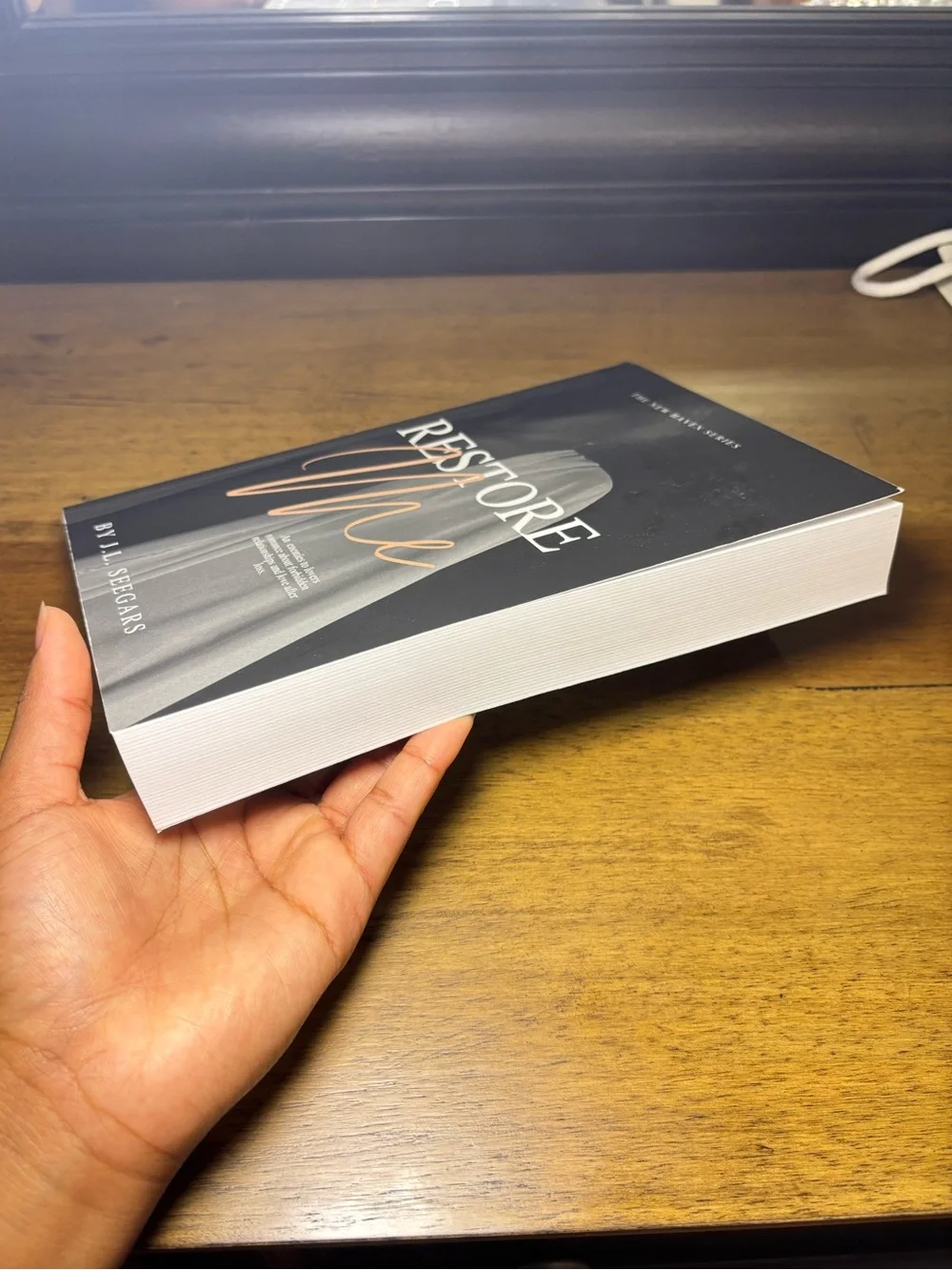 Restore Me by J.L. Seegars - Black & Cream Paperback
